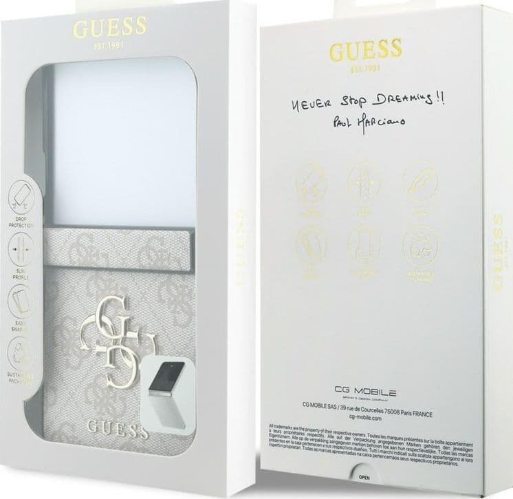 Guess Big 4G Logo - Custodia per Samsung Galaxy Z Flip 8 (Rosa) - 7