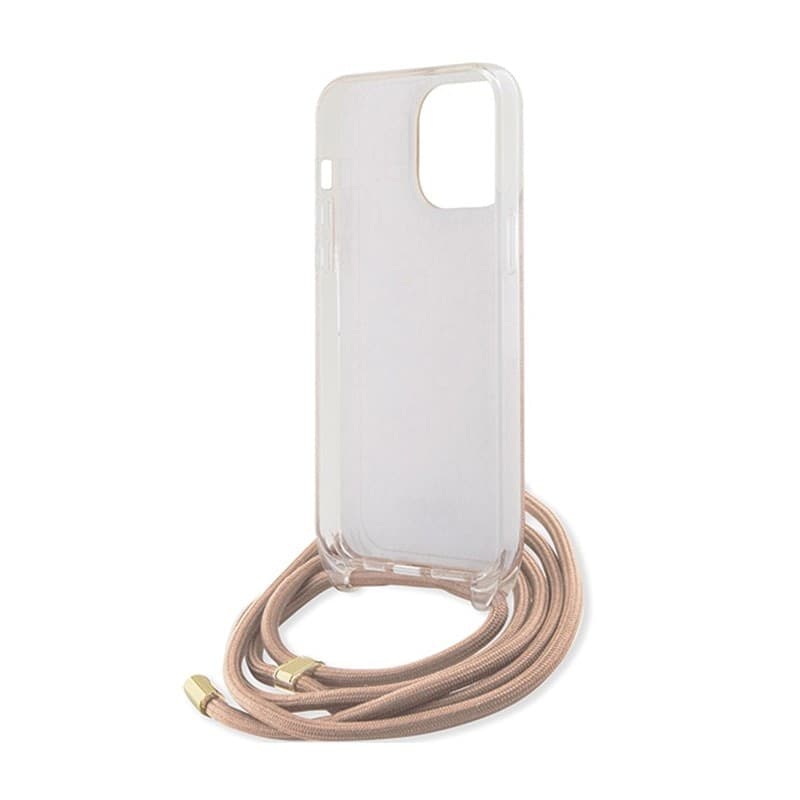 Guess Crossbody Cord 4G Print - iPhone 15 Pro Case (pink) - 6