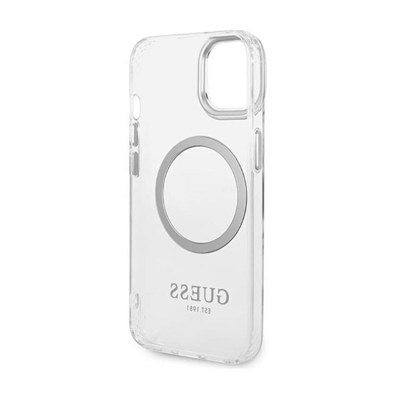 Guess Metal Outline MagSafe - Case for iPhone 14 Plus (Clear) - 7