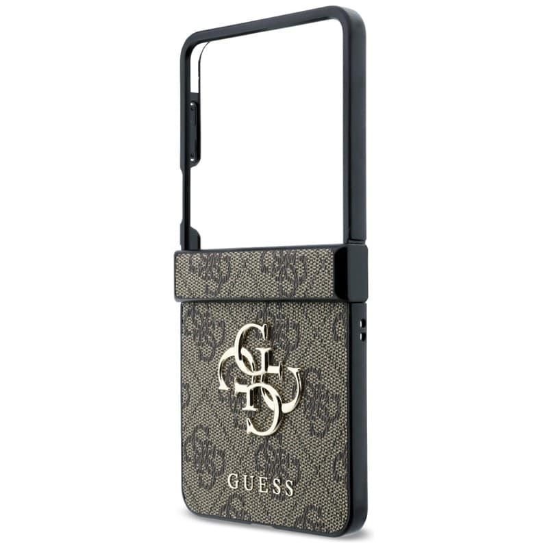 Guess Big 4G Logo - Custodia per Samsung Galaxy Z Flip 8 (Marrone) - 5