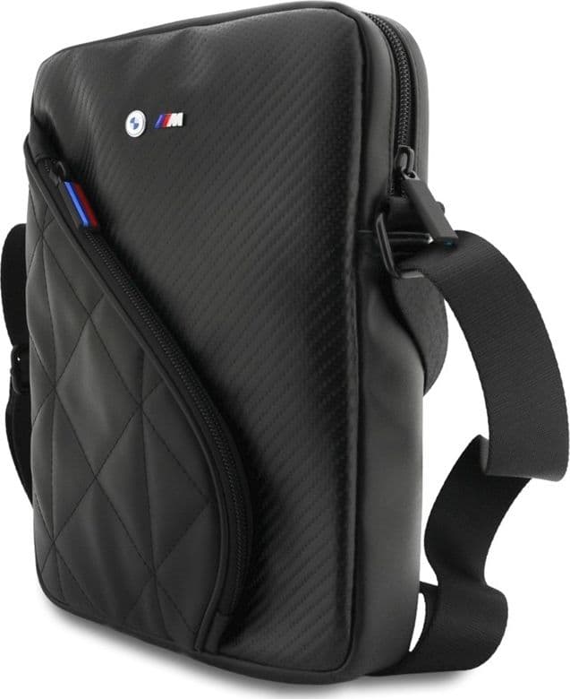 BMW Carbon Pockets e logo in metallo - Borsa per tablet da 10" (nera) - 2