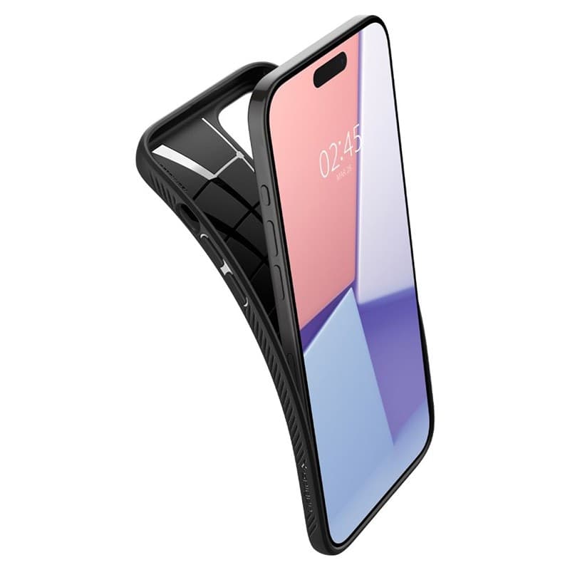 Spigen Liquid Air - Case for iPhone 15 Pro (Matte Black) - 7