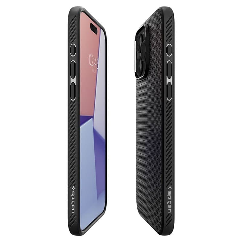 Spigen Liquid Air - Case for iPhone 15 Pro (Matte Black) - 8