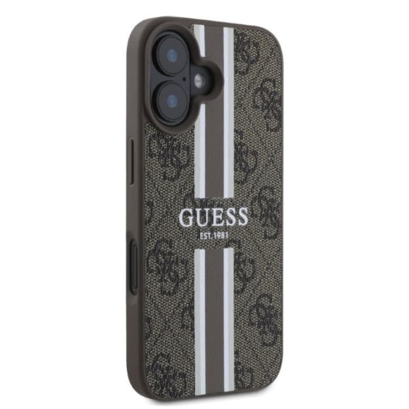Guess 4G Printed Stripes MagSafe - Case iPhone 16 (brown) - 2