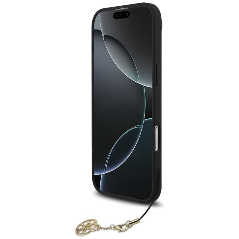 Guess 4G Charms Collection - Custodia MagSafe per iPhone Air (nera) - 4