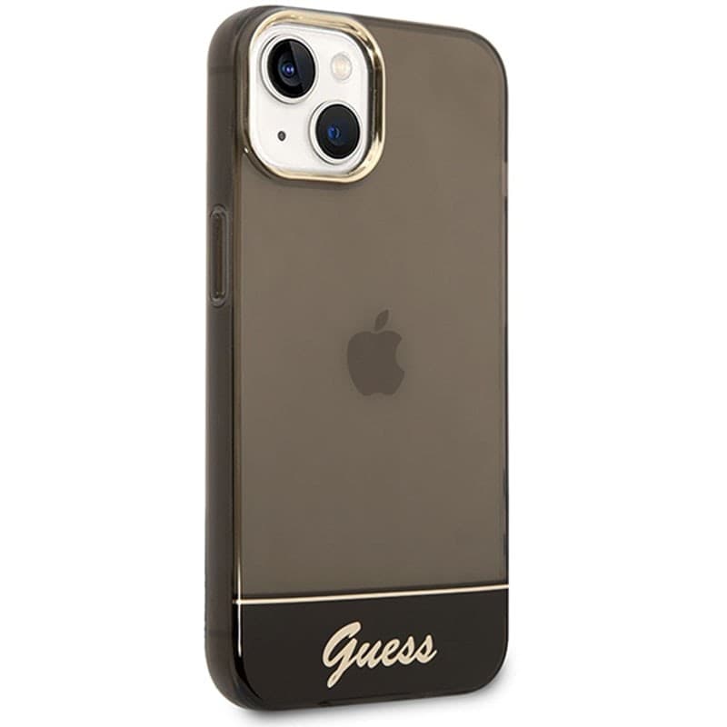 Guess Translucent - Case for iPhone 14 Plus (Black) - 4