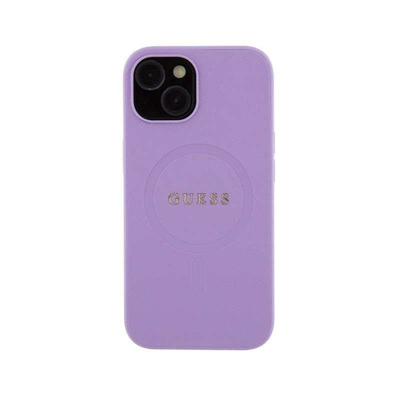 Guess Saffiano MagSafe - iPhone 15 Case (purple) - 3