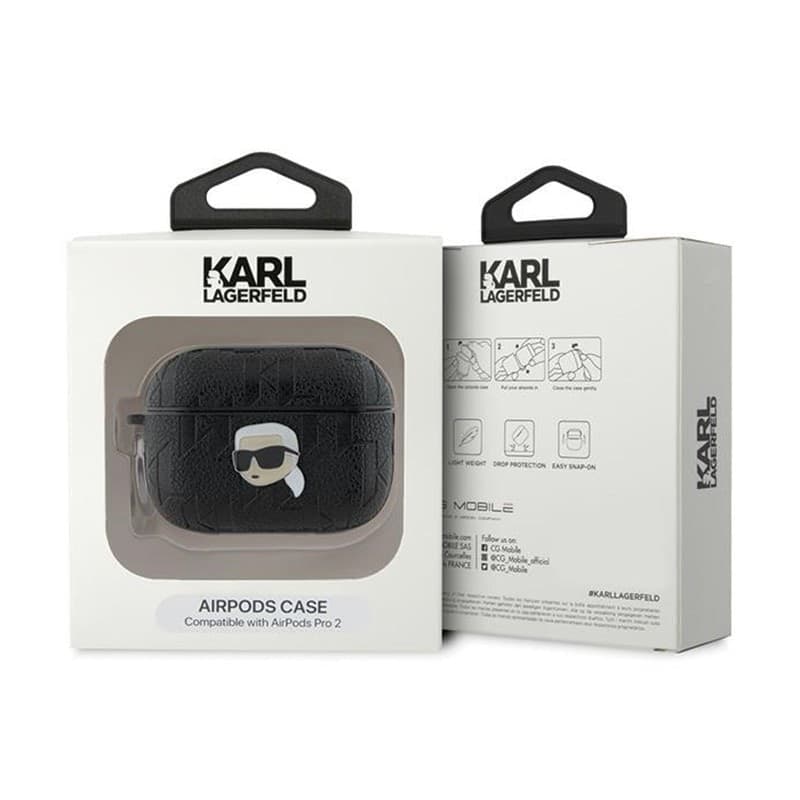 Karl Lagerfeld Monogram Karl Head - AirPods Pro 2 Case (black) - 4