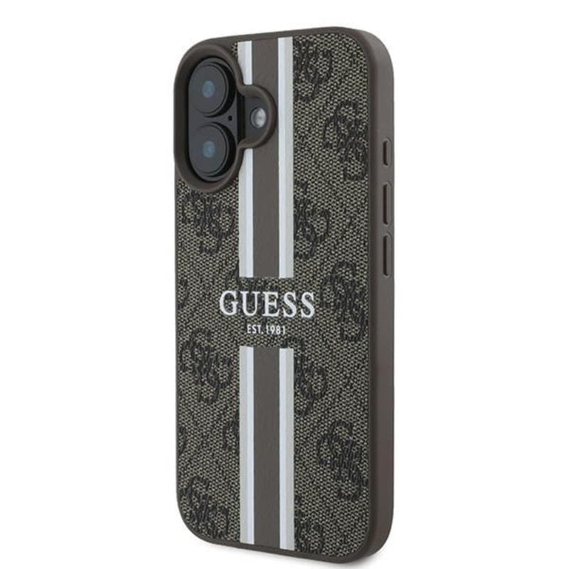 Guess 4G Printed Stripes MagSafe - Case iPhone 16 Plus (brown) - 2
