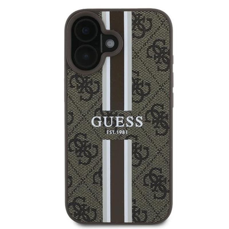 Guess 4G Printed Stripes MagSafe - Case iPhone 16 Plus (brown) - 3