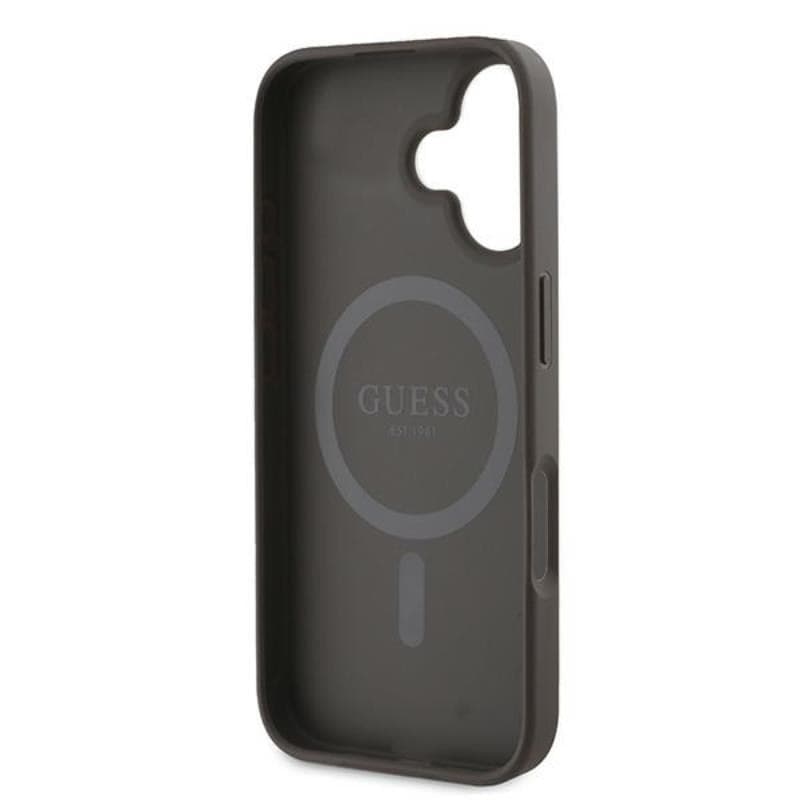 Guess 4G Printed Stripes MagSafe - Case iPhone 16 Plus (brown) - 7