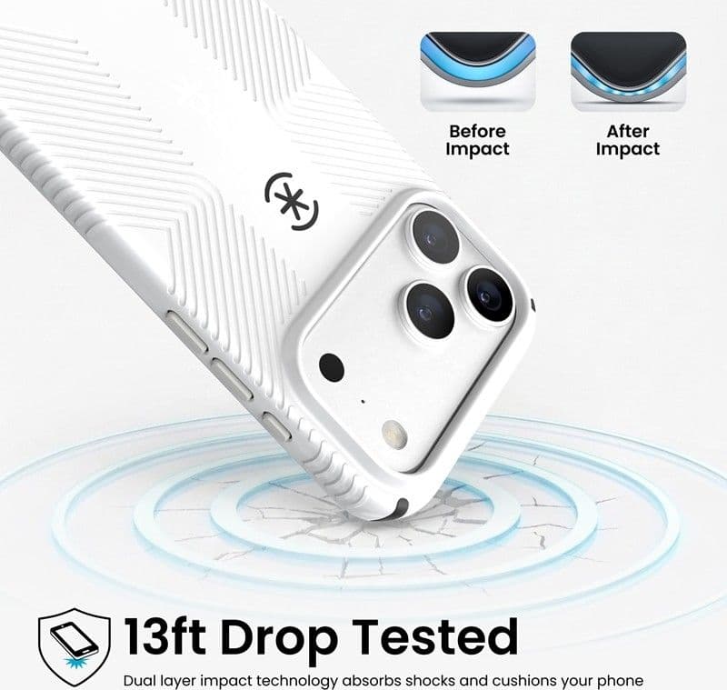 Custodia Speck Candyshell Icon MagSafe per iPhone 18 Pro Max / 17 Pro Max (Vanilla Frost) - 8