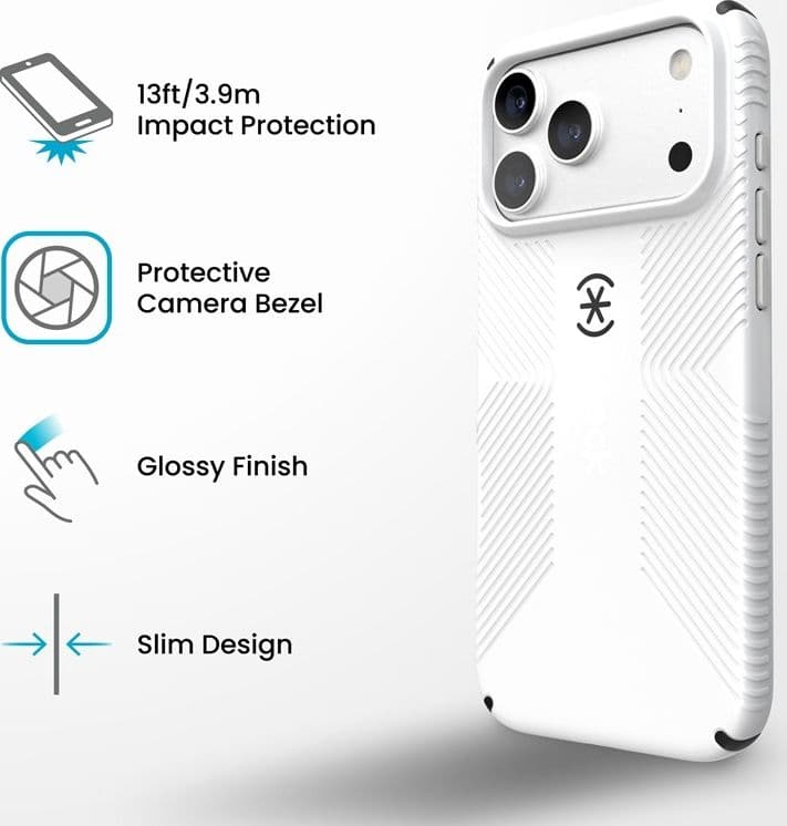 Custodia Speck Candyshell Icon MagSafe per iPhone 18 Pro Max / 17 Pro Max (Vanilla Frost) - 10