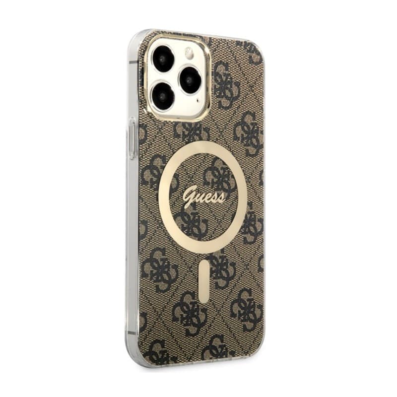 Guess 4G MagSafe - Case for iPhone 13 Pro Max (Brown) - 4