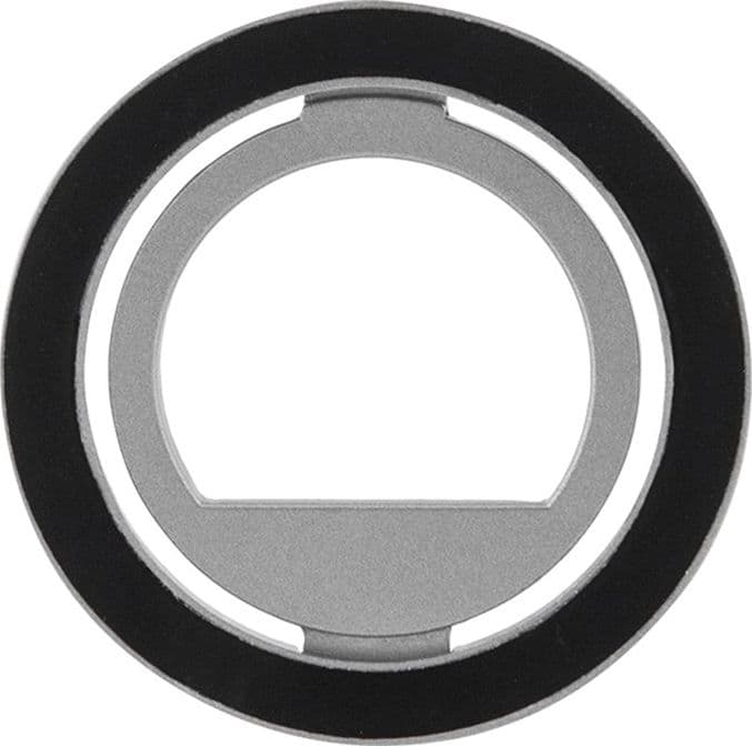 Guess MagSafe Ring Stand Rhinestone - Magnetic finger holder for phone with stand function (Silver) - 3