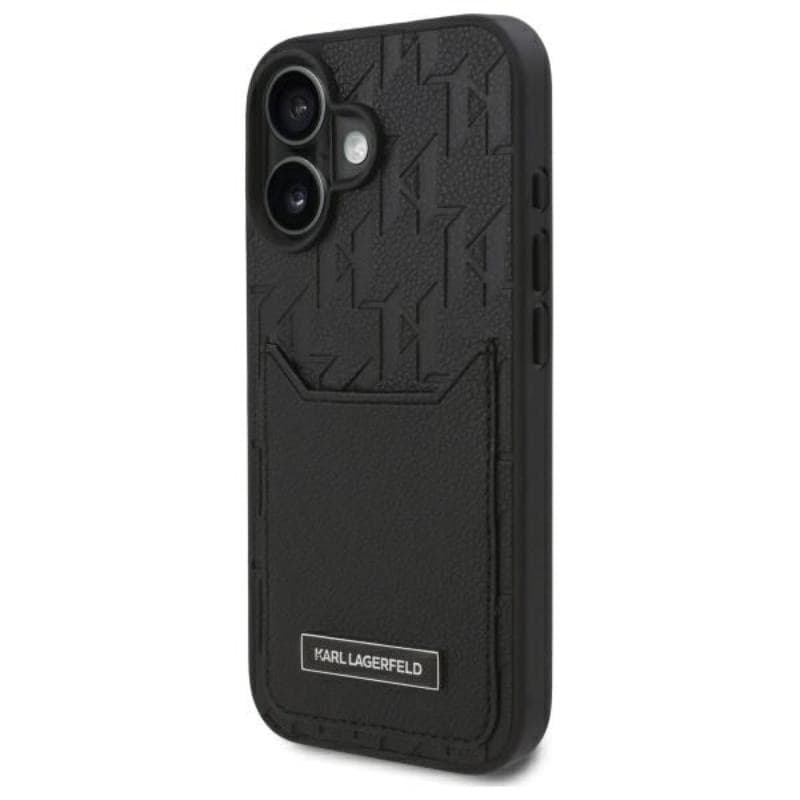 Karl Lagerfeld Cardslots Monogram - Case for iPhone 16 (black) - 2