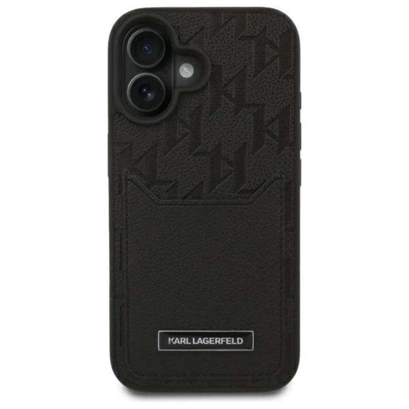 Karl Lagerfeld Cardslots Monogram - Case for iPhone 16 (black) - 3