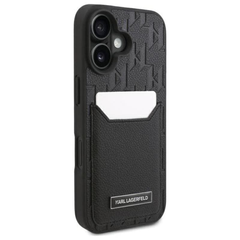 Karl Lagerfeld Cardslots Monogram - Case for iPhone 16 (black) - 4