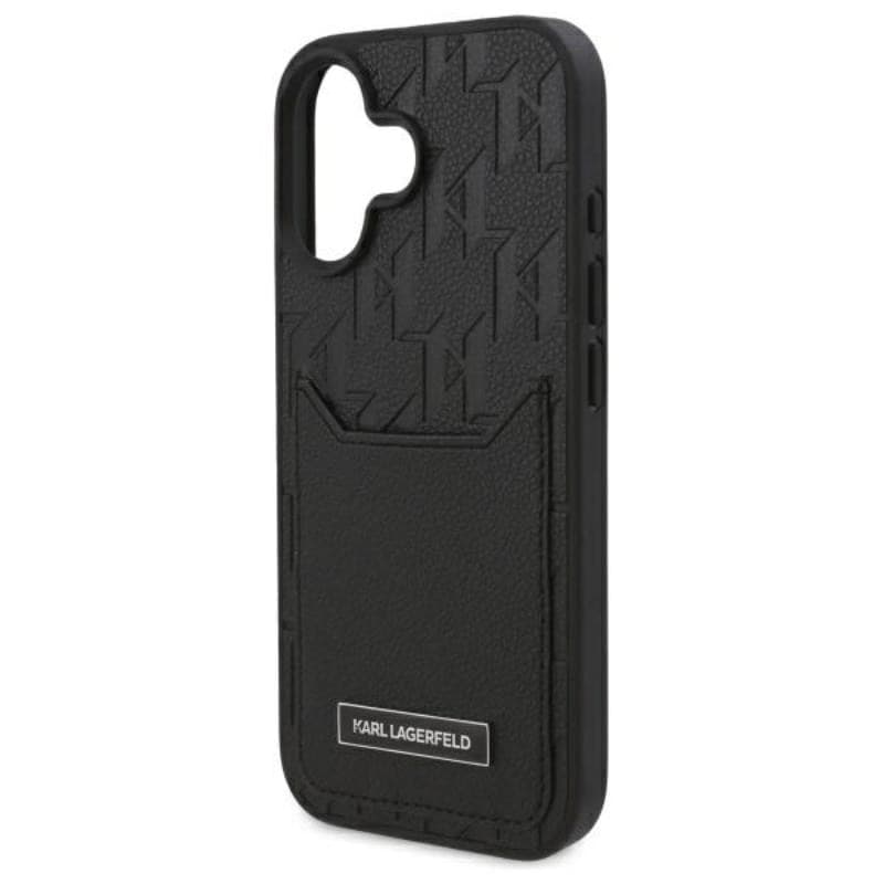 Karl Lagerfeld Cardslots Monogram - Case for iPhone 16 (black) - 6