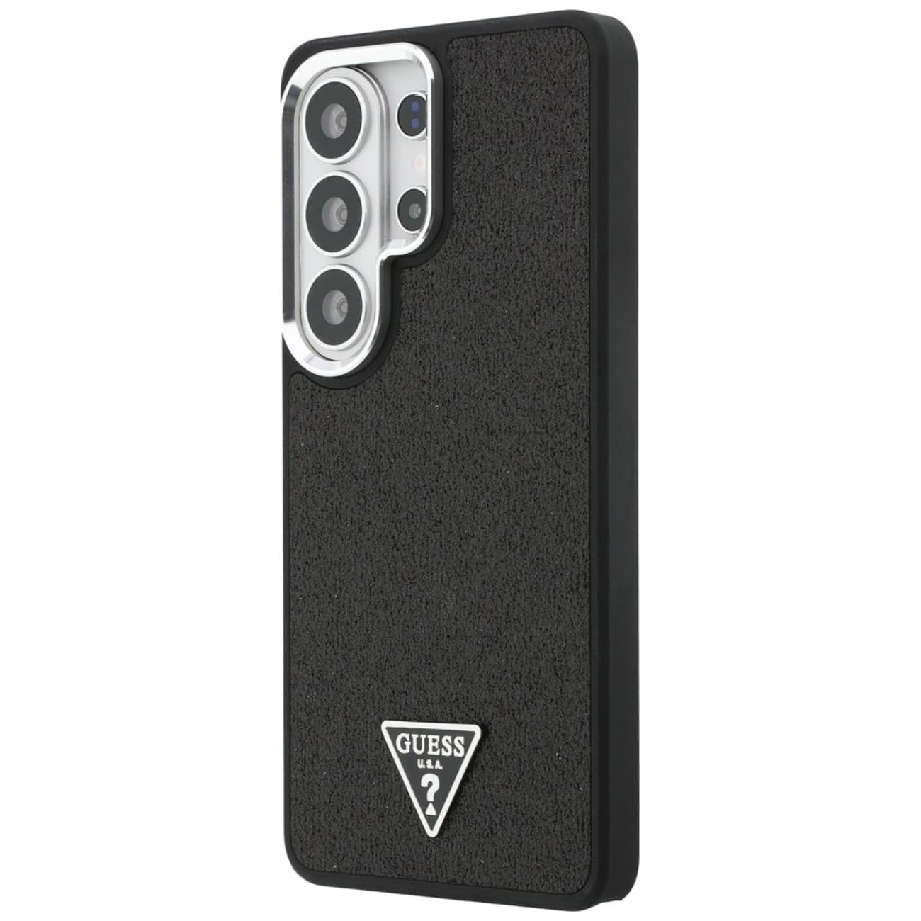 Custodia Guess Fixed Glitter Triangle MagSafe per Samsung Galaxy S26 Ultra (Nero) - 2