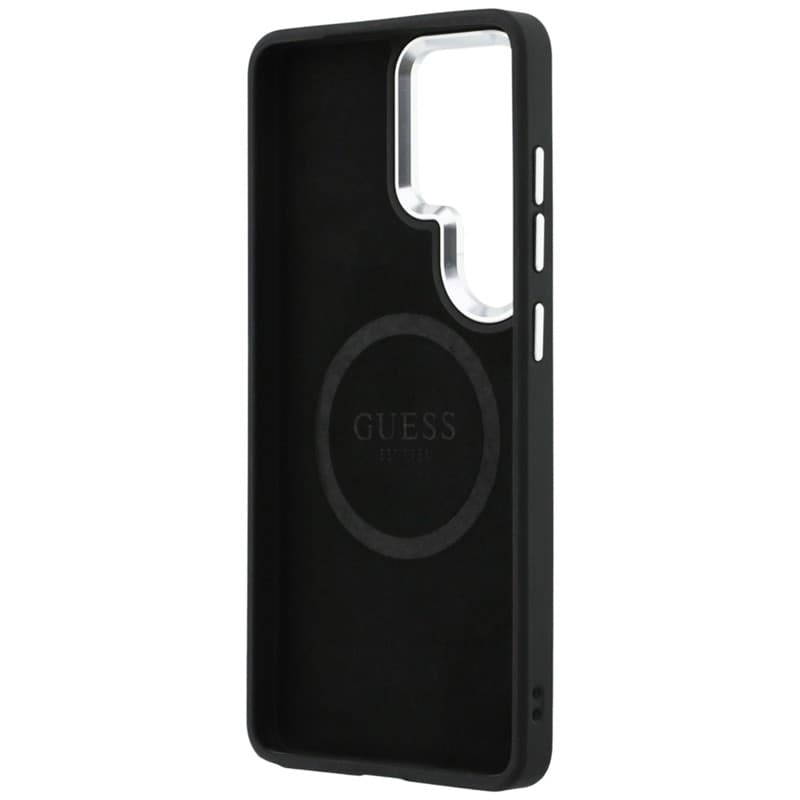 Custodia Guess Fixed Glitter Triangle MagSafe per Samsung Galaxy S26 Ultra (Nero) - 7