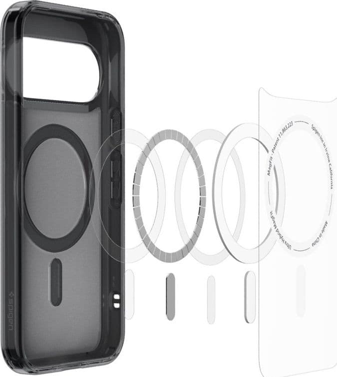 Spigen Ultra Hybrid Mag MagSafe - Custodia per Google Pixel 11 (Nero Ghiaccio) - 6