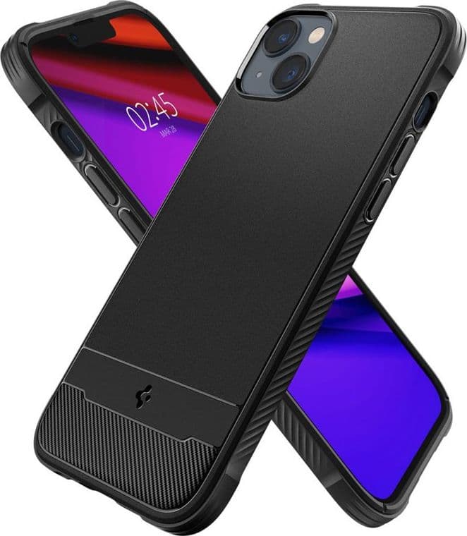 Spigen Rugged Armor Mag MagSafe - Case for iPhone 14 (Black) - 7