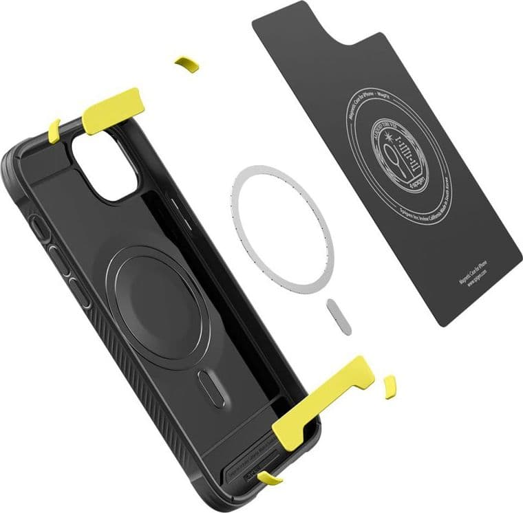 Spigen Rugged Armor Mag MagSafe - Case for iPhone 14 (Black) - 8