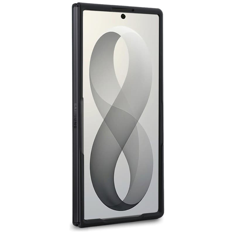 Custodia per Samsung Galaxy Z Fold 8 Ultra (nera) con logo in metallo tricolore traforato BMW M e MagSafe. - 4