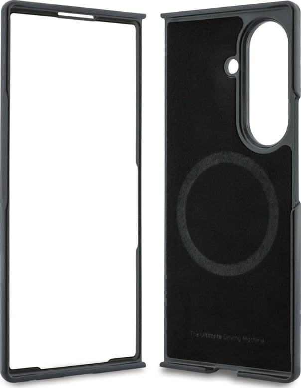 Custodia per Samsung Galaxy Z Fold 8 Ultra (nera) con logo in metallo tricolore traforato BMW M e MagSafe. - 6