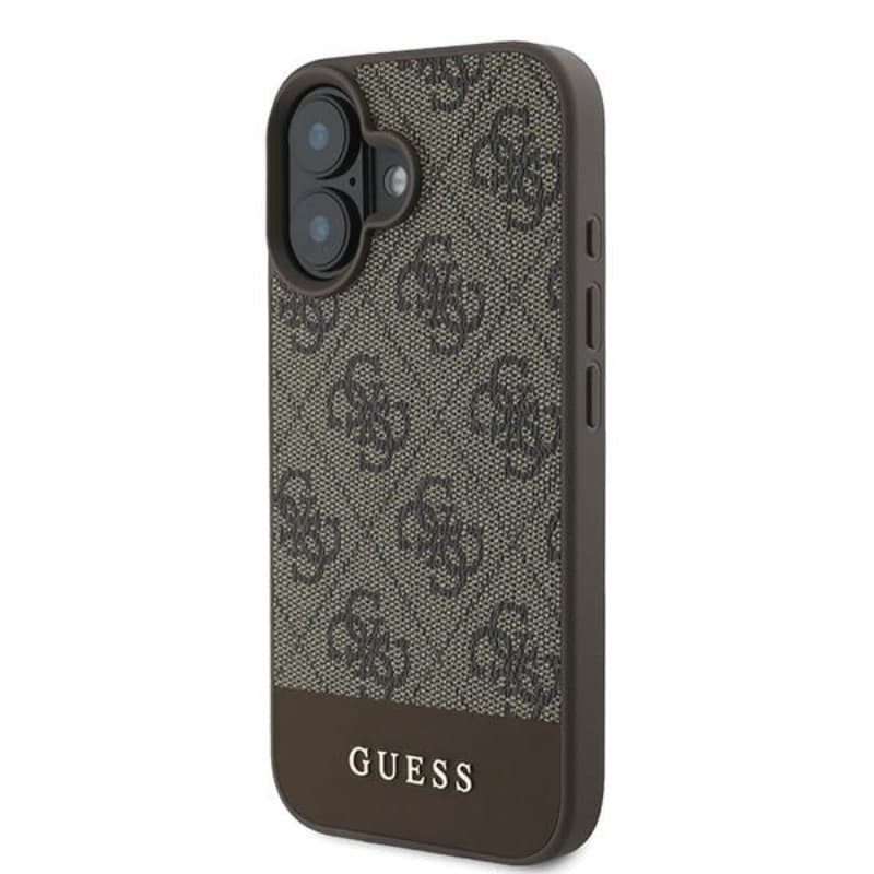 Guess 4G Bottom Stripe - Case for iPhone 16 Plus (brown) - 2