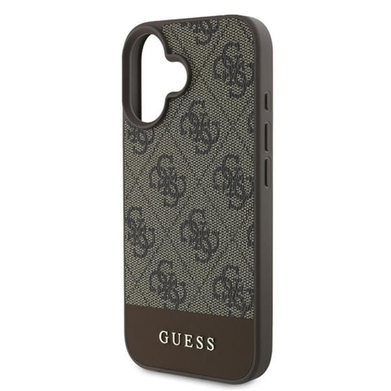 Guess 4G Bottom Stripe - Case for iPhone 16 Plus (brown) - 6