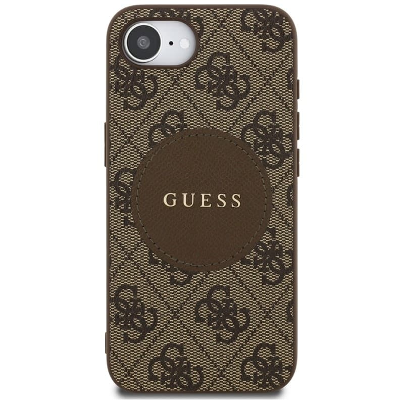 Guess 4G Circle Classic Logo MagSafe - Case for iPhone 16e (brown) - 3