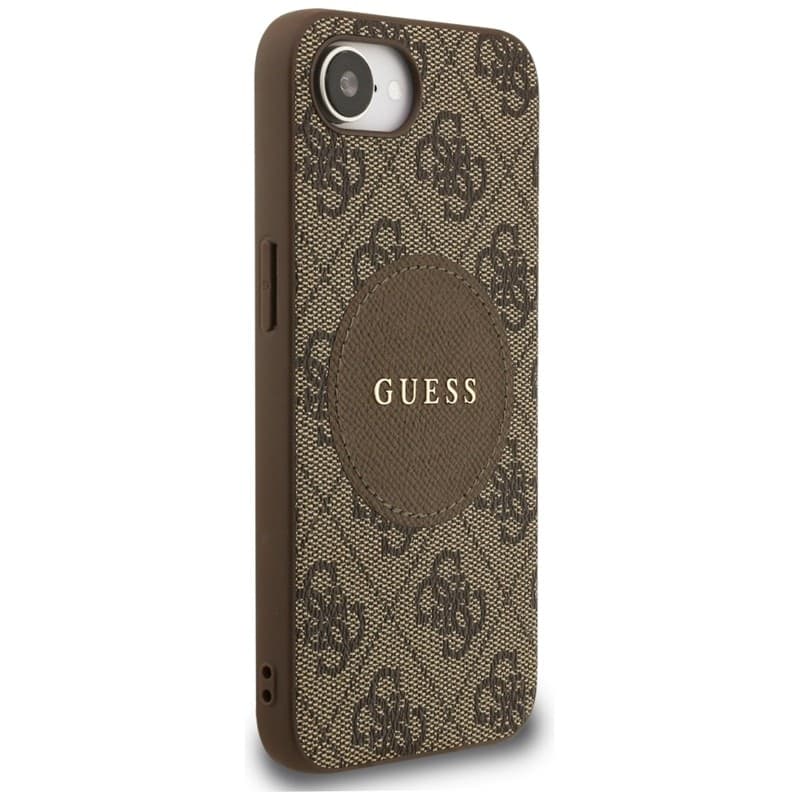 Guess 4G Circle Classic Logo MagSafe - Case for iPhone 16e (brown) - 4