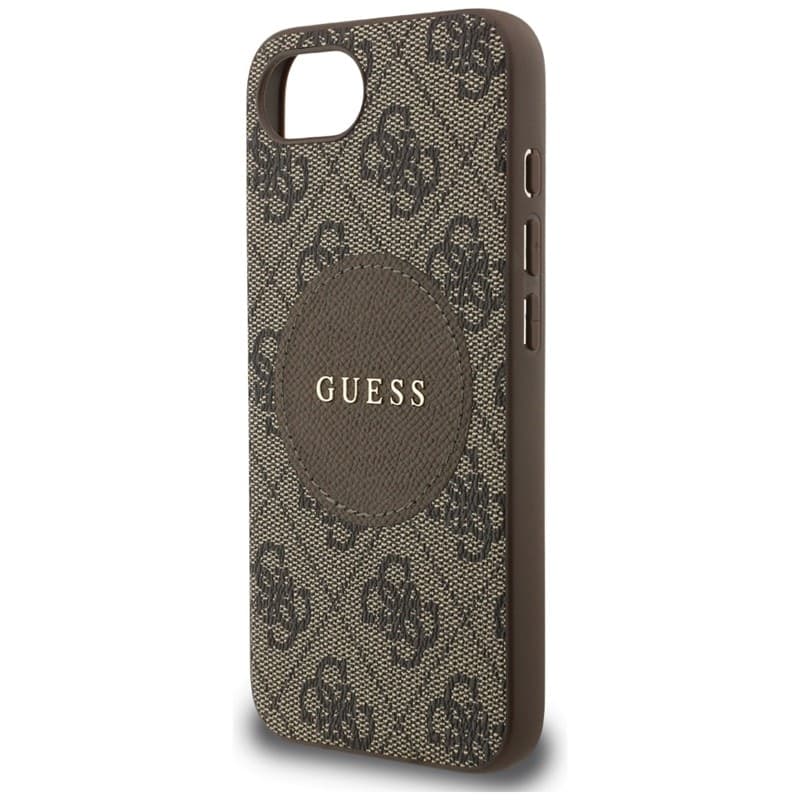 Guess 4G Circle Classic Logo MagSafe - Case for iPhone 16e (brown) - 6