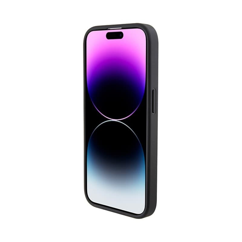 Ferrari Perforated Waves Metal Logo - iPhone 15 Pro Case (black) - 5