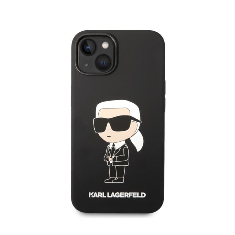 Karl Lagerfeld Silicone Ikonik MagSafe - iPhone 15 Plus / 14 Plus Case (black) - 3