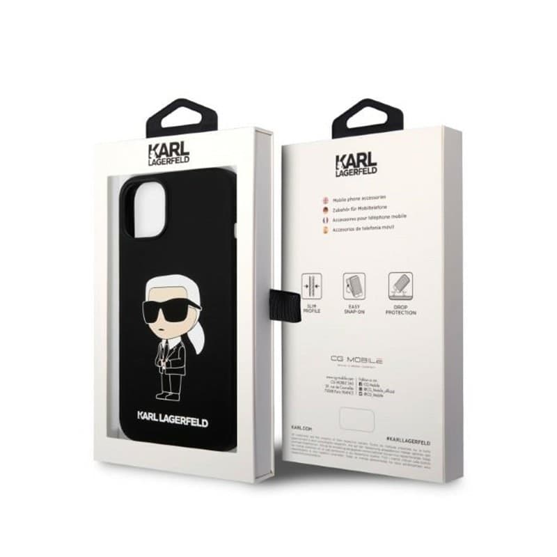 Karl Lagerfeld Silicone Ikonik MagSafe - iPhone 15 Plus / 14 Plus Case (black) - 8