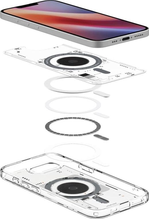 Spigen Ultra Hybrid Mag MagSafe - Custodia per iPhone 17e / 16e (Zero One) - 8
