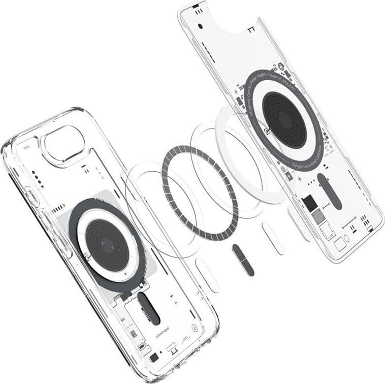 Spigen Ultra Hybrid Mag MagSafe - Custodia per iPhone 17e / 16e (Zero One) - 9