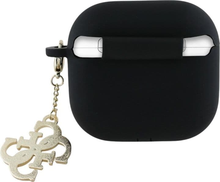 Guess Silicone 4G Charm - AirPods 4 Case (black) - 2