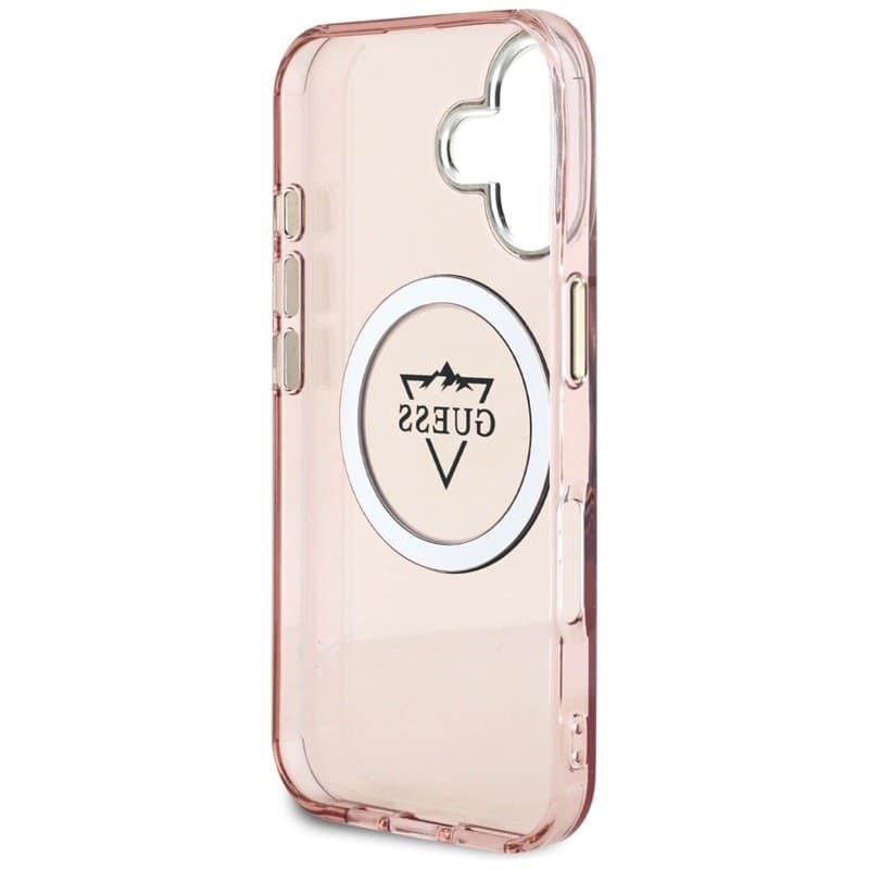 Guess IML Metal Mountain Logo MagSafe - Case for iPhone 16 (pink) - 7