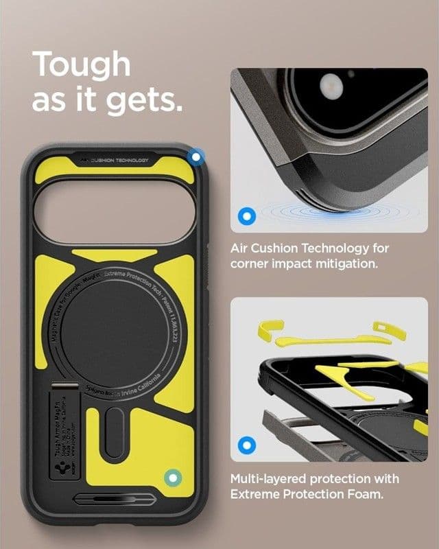 Spigen Tough Armor Mag MagSafe - Custodia per Google Pixel 11 Pro XL (Gunmetal) - 10