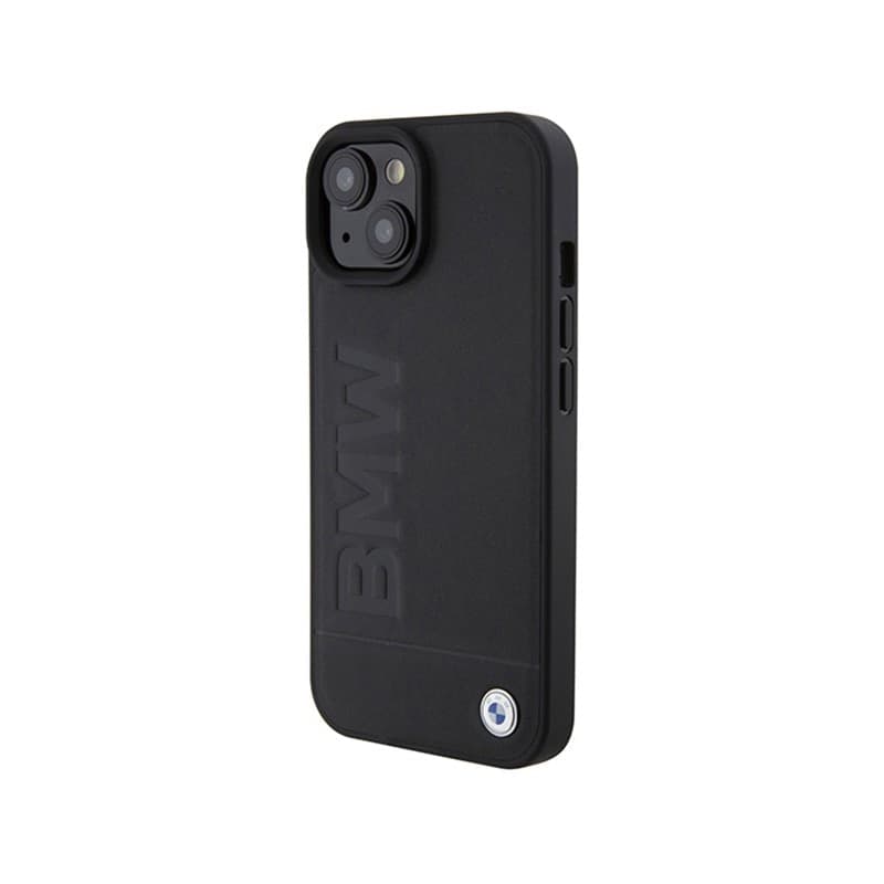 BMW Leather Hot Stamp MagSafe - iPhone 15 Case (Black) - 2