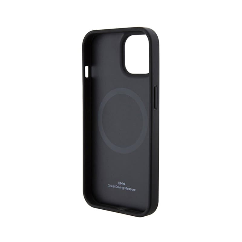 BMW Leather Hot Stamp MagSafe - iPhone 15 Case (Black) - 7