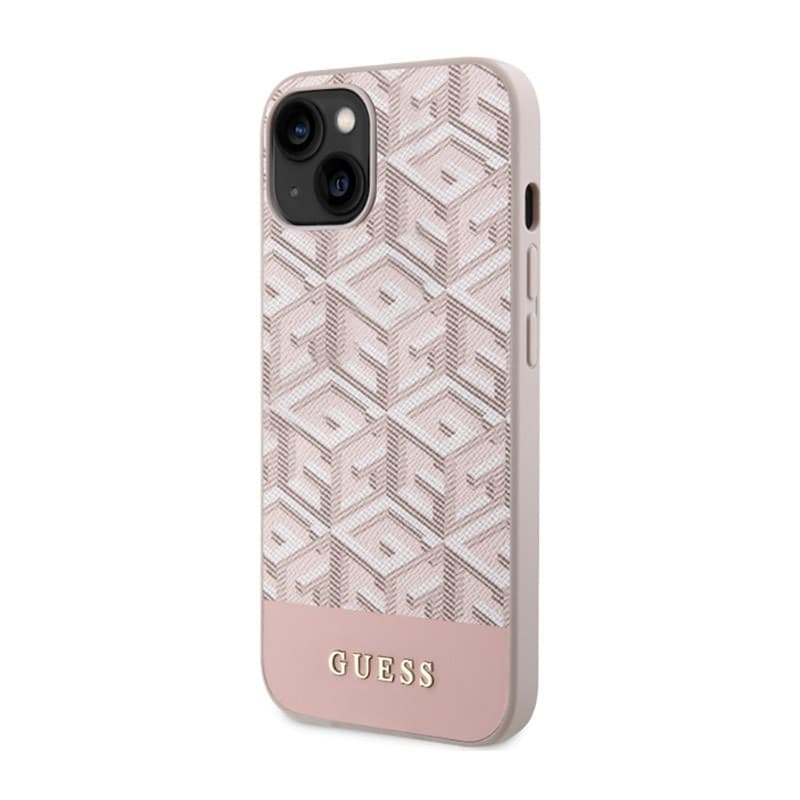Guess GCube Stripes MagSafe - Case for iPhone 14 Plus (Pink) - 2