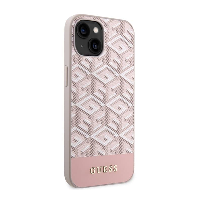 Guess GCube Stripes MagSafe - Case for iPhone 14 Plus (Pink) - 4
