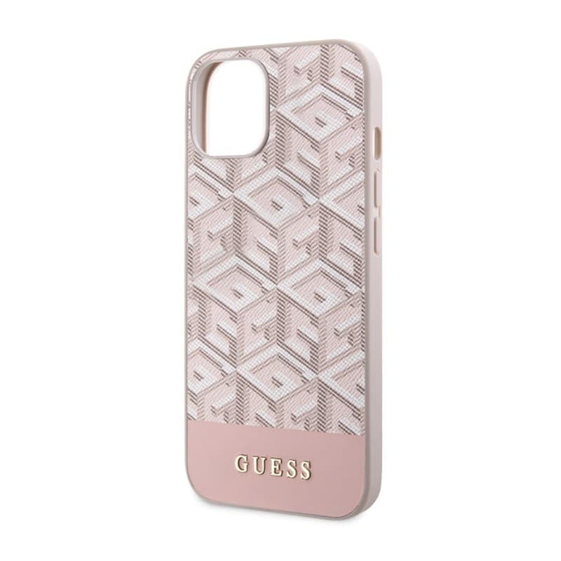 Guess GCube Stripes MagSafe - Case for iPhone 14 Plus (Pink) - 6