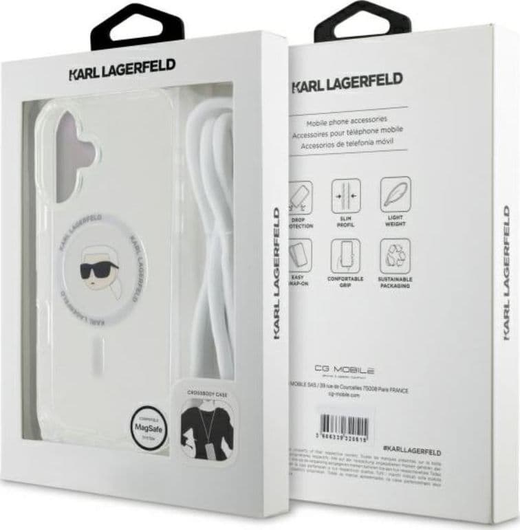 Karl Lagerfeld Crossbody IML Karl Head MagSafe - Case for iPhone 16 (transparent) - 7