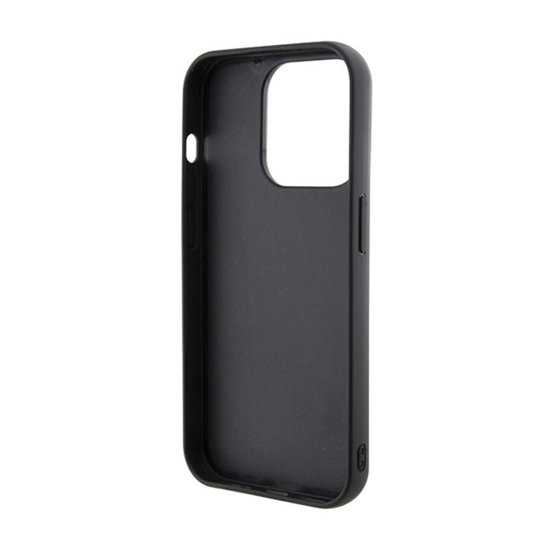 Karl Lagerfeld Gripstand Saffiano Karl & Choupette Pins - iPhone 15 Pro Case (Black) - 8